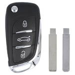 Image for Silca Aftermarket Citroen/Peugeot 3 Button Flip Remote (VAR16)